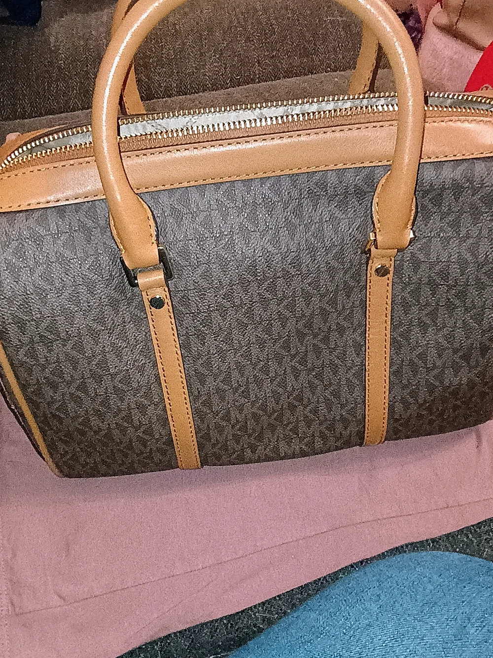 Michael Kors Bedford Legacy Medium Duffle Satchel (Style 30F9G06S6B)